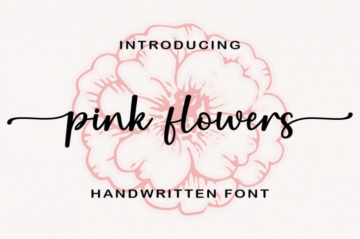 Pink Flowers Font Download