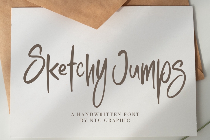 Sketchy Jumps - Handwritten Font Download