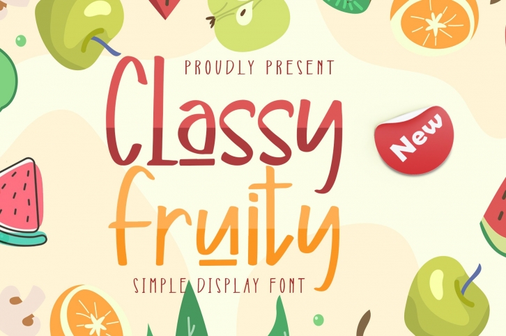 Classy Fruity Font Download