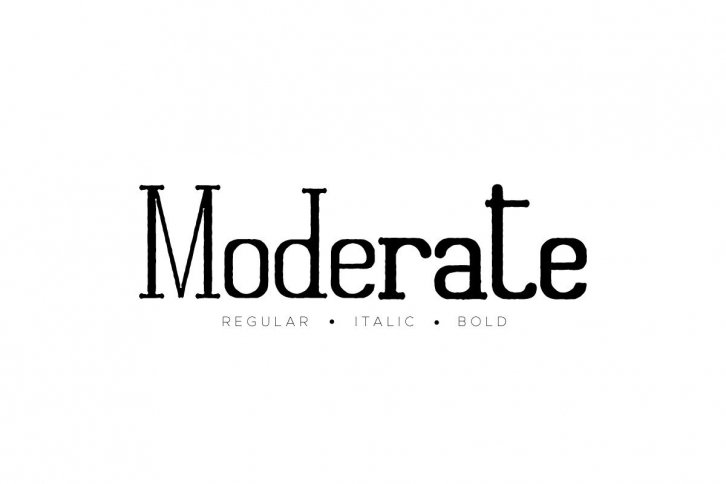 Moderate Font Download