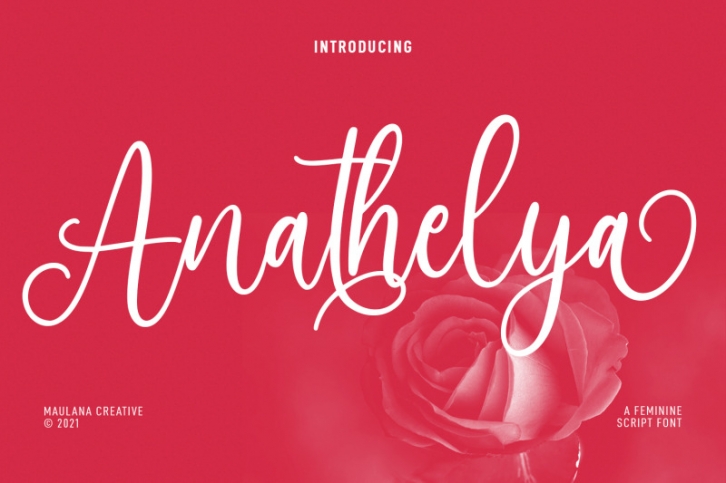 Anathelya Feminine Script Font Font Download