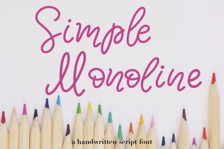 Simple Monoline A Handwritten Font Download