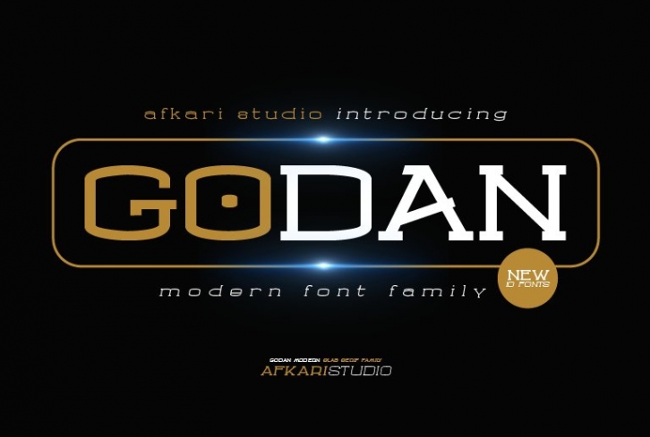 Godan Modern Slab Serif Web Family Font Download