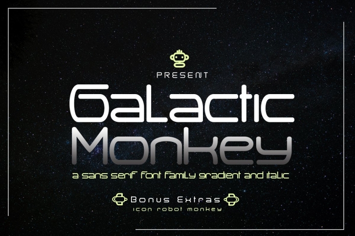 Galactic Monkey Family Font Download