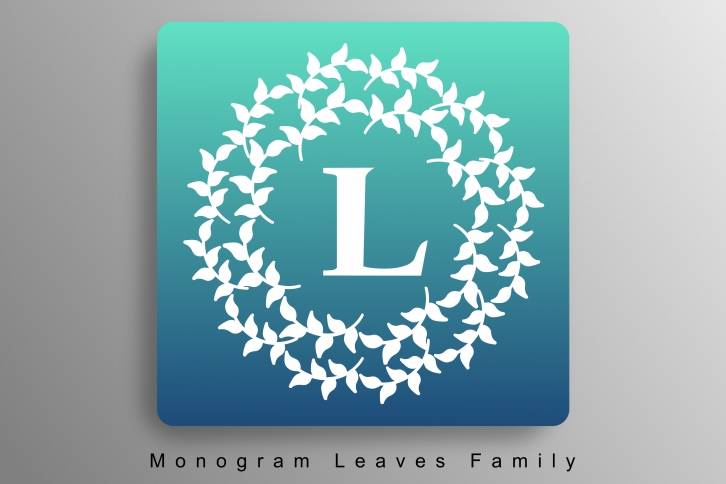 Monogram Leaves Family Font Download