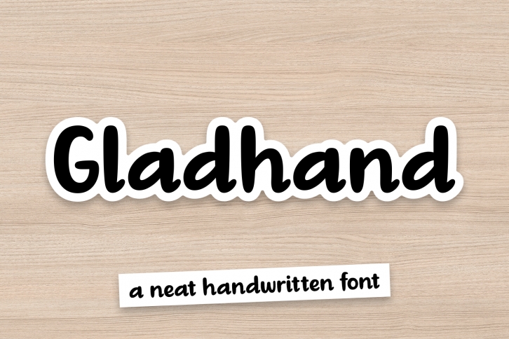 Gladhand Font Download
