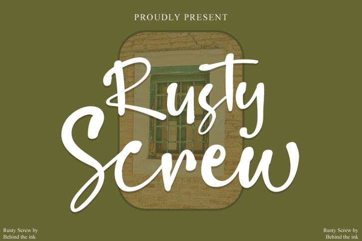 Rusty Screw Font Download