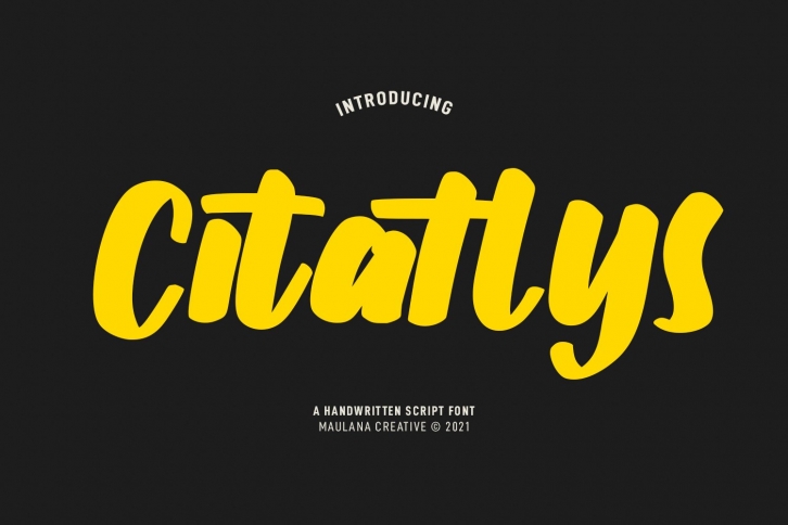 Citatlys Handwritten Script Font Download