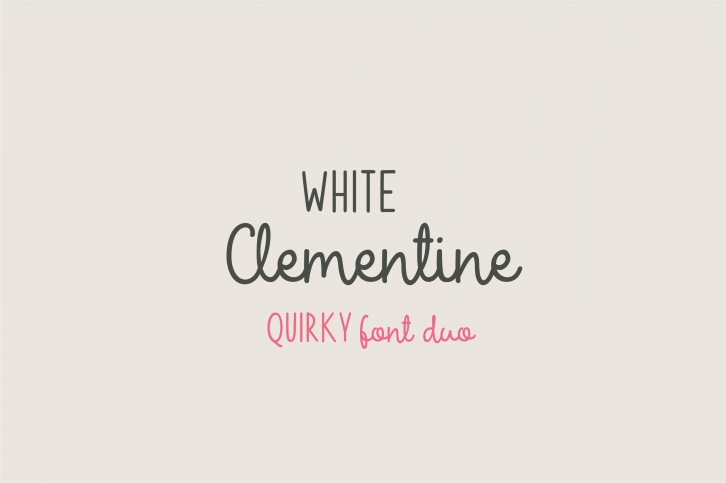 White Clementine Font Download