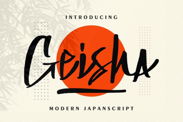 Geisha | Modern Japan Script Font Download
