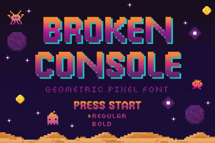 Broken Console Font Download