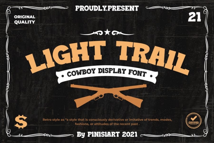 Light Trail - Western Font Font Download