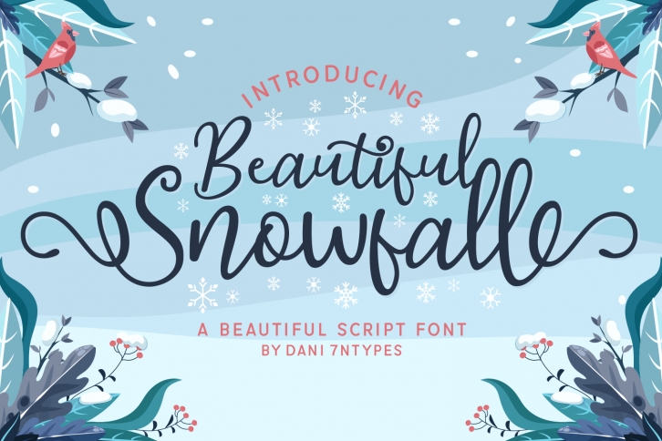 Beautiful Snowfall Font Download