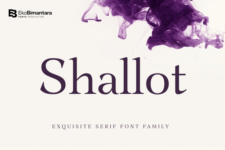 Shallot; 8 Style Serif Family Font Download