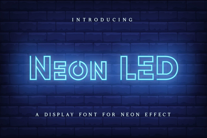 Neon Led Font Download