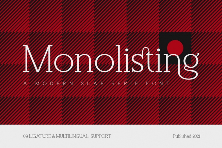 Monolisting - Slab Serif Font Font Download