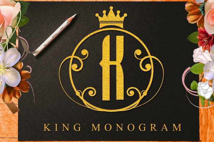 King Monogram Font Download