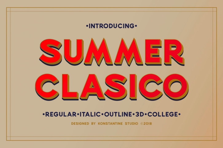 Summer Clasico Font Download