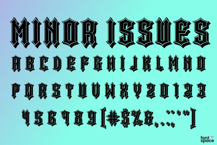 Minor Issues Font Download