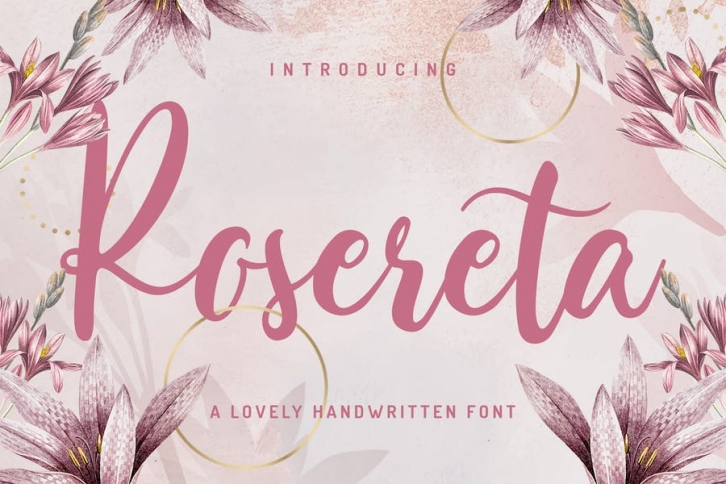 Rosereta - Lovely Script Font Download