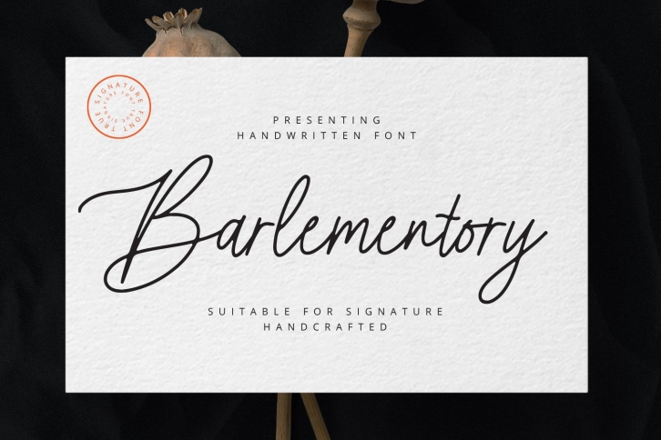 Barlementory Font Download