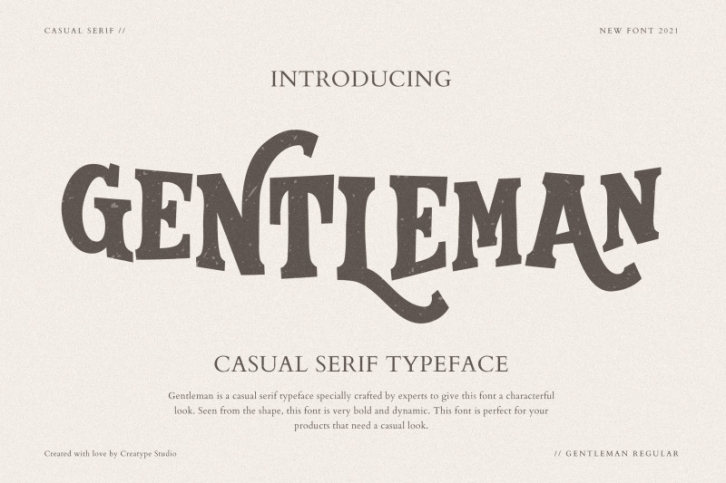 Gentleman Casual Serif Font Download