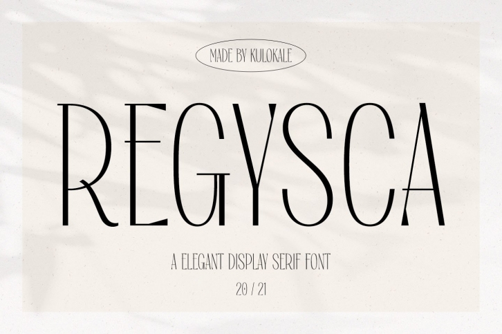 Regysca Elegant Modern Serif Font Download