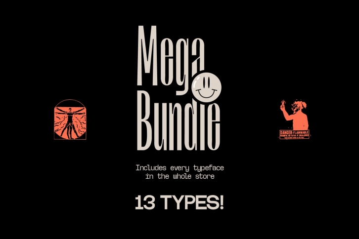 Mega Type Bundle v3.0 Font Download