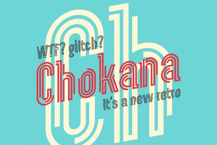 Chokana Glitch Font Download