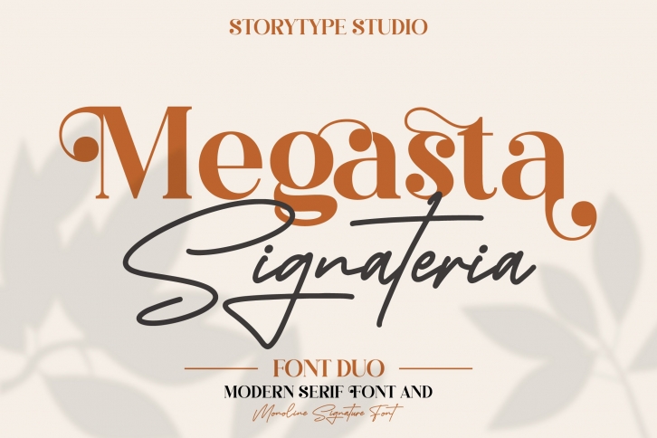Megasta Signateria Duo Typeface Font Download