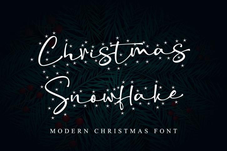 Christmas Snowflake Font Download