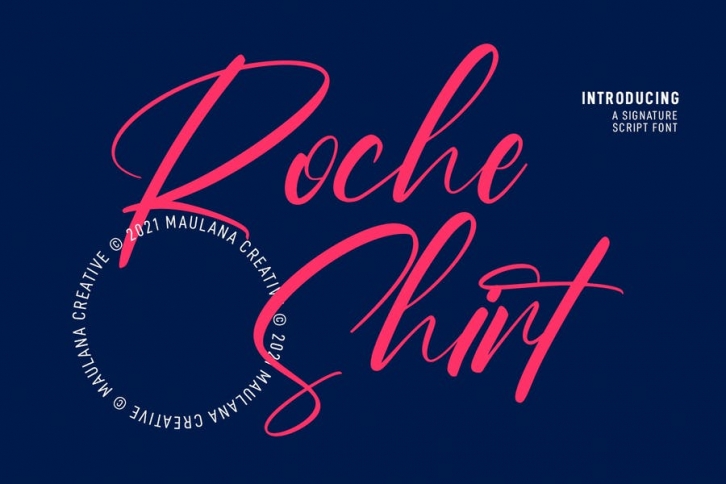 Roche Shirt Script Font Font Download