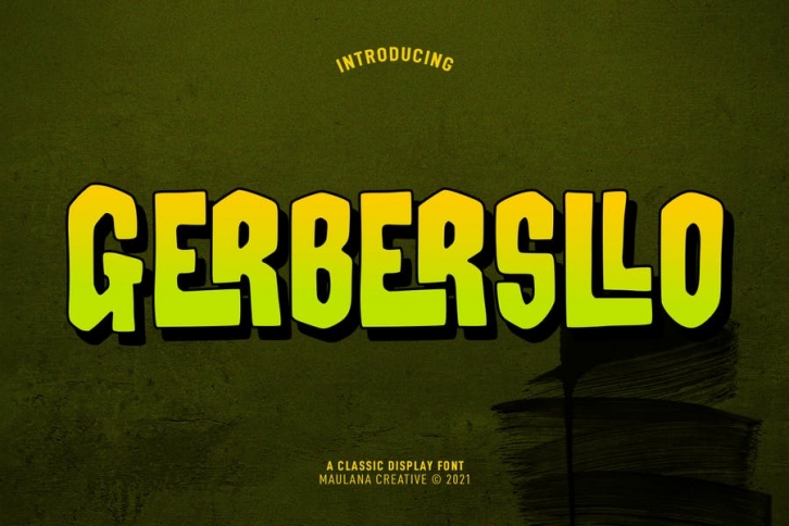 Gerbersllo Display Font Font Download