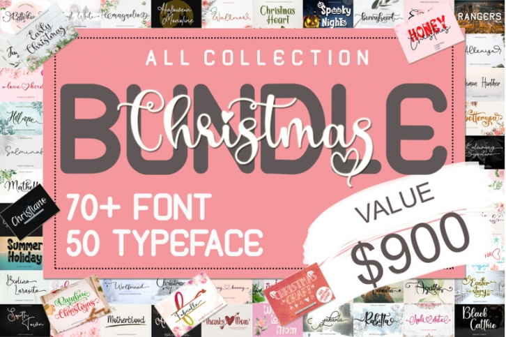 All Collections Christmas FontBundle Font Download