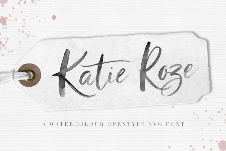 Katie Roze Watercolor Font Download