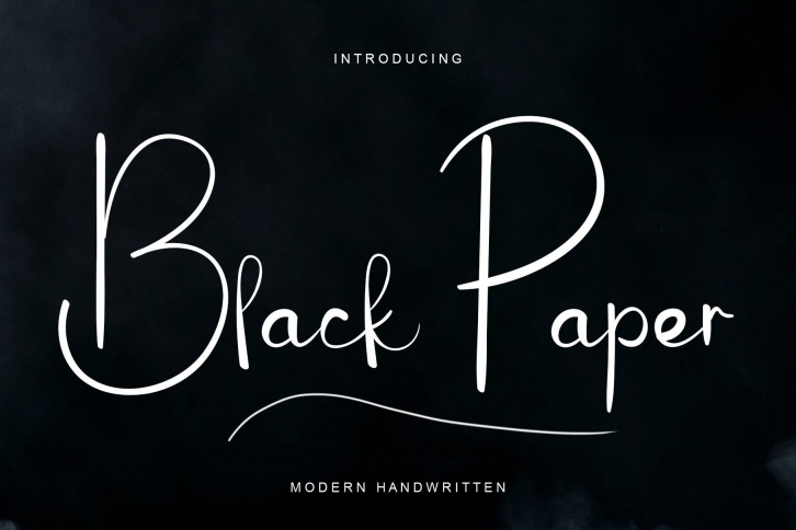 Black Paper Font Download
