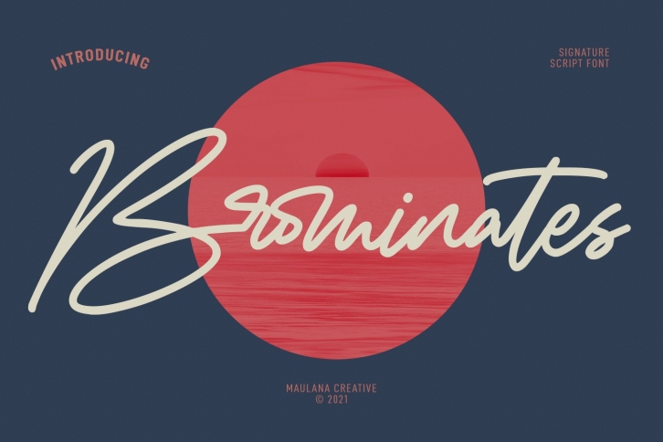Brominates Signature Font Download