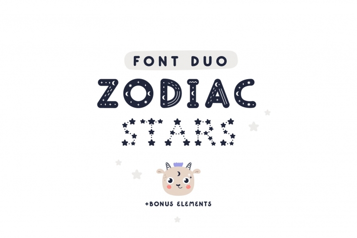 Zodiac Stars duo Font Download