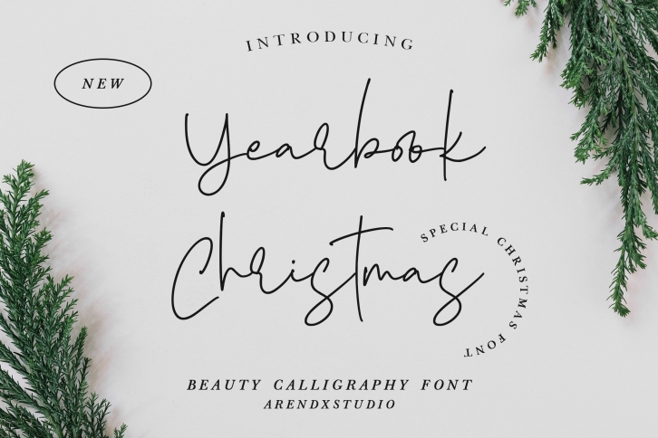 Yearbook Christmas Font Download