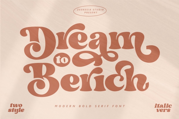 Dream to Berich Font Download