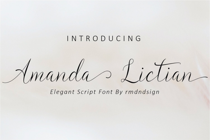 Amanda Lictian Font Download