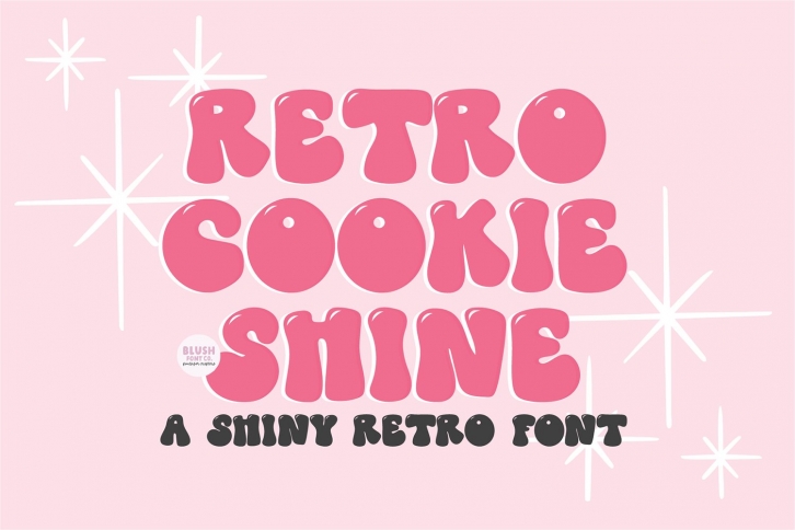 RETRO COOKIE SHINE Display Font Download