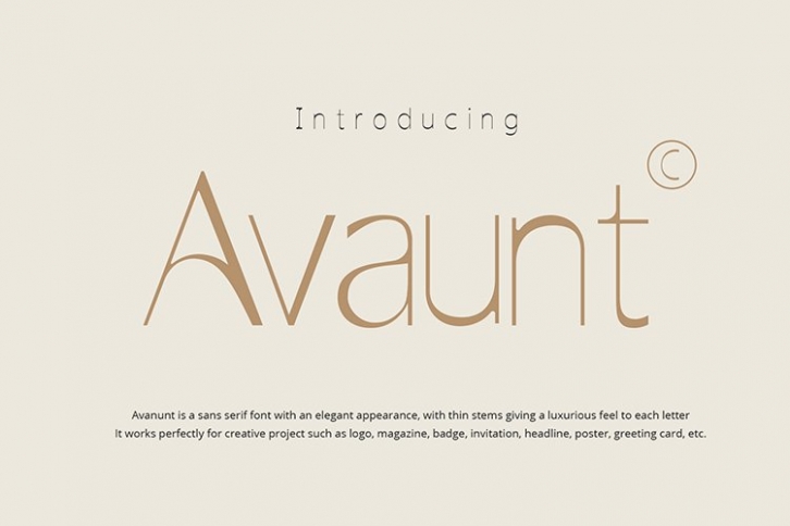 Avaunt Font Download