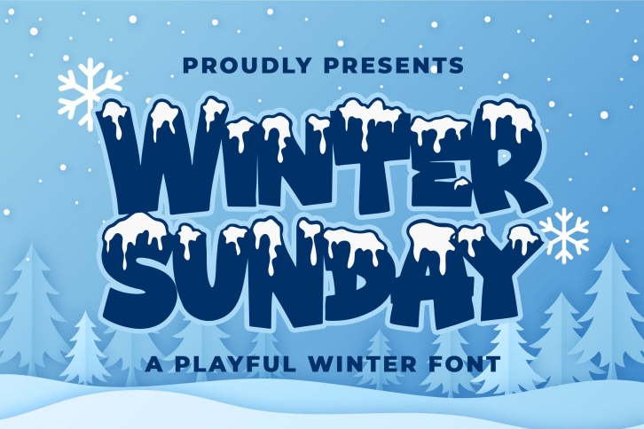 Winter Sunday a Playful Winter Font Download
