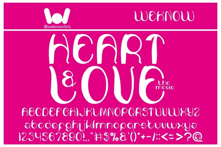 Heart and Love Font Download