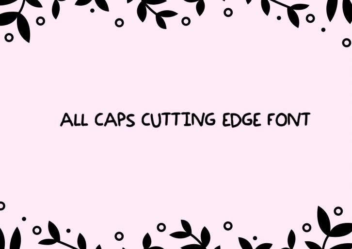 All Caps Cutting Edge Font Download