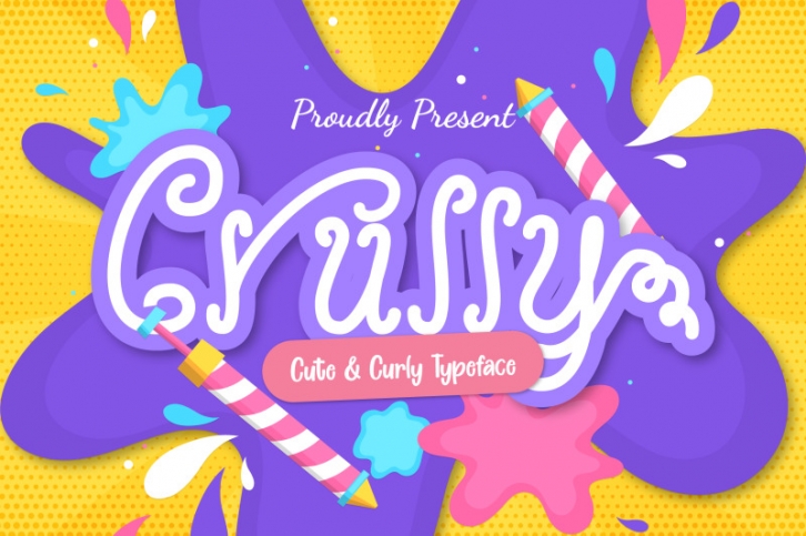 Crully Cute & Curly Typeface Font Download