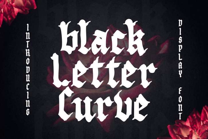 Black Letter Curve Font Download
