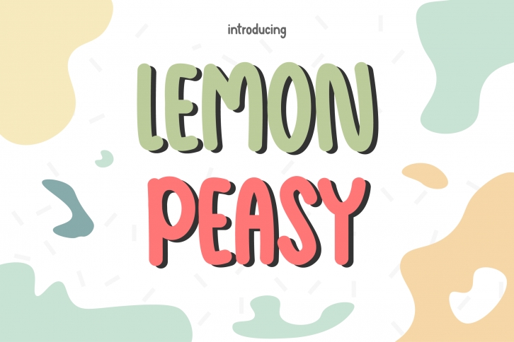 Lemon Peasy Font Download