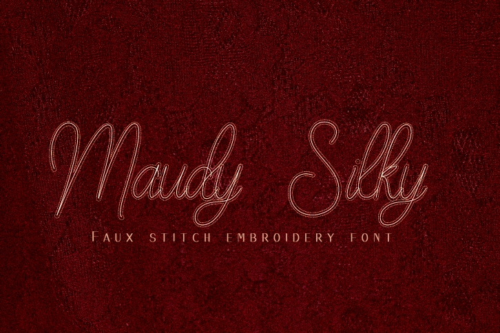 Maudy Silky Stitch Font Download